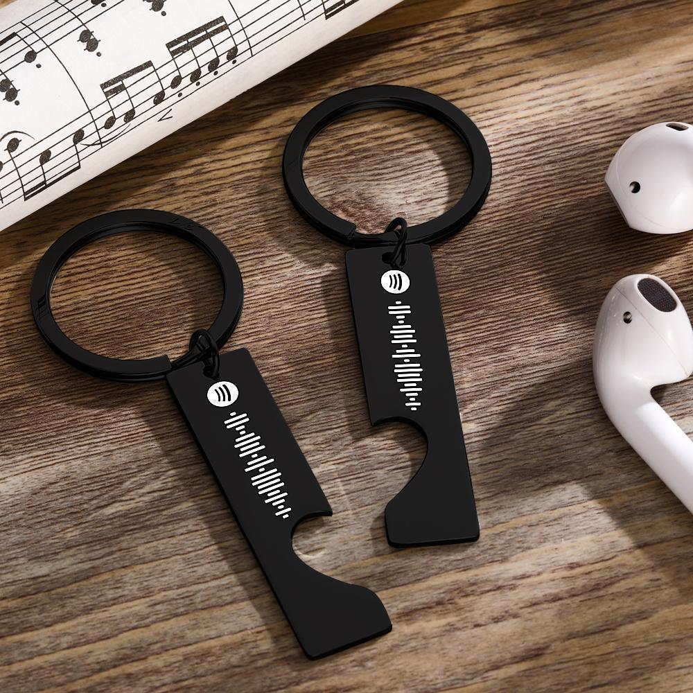 Custom Spotify Code Keyring Gifts for Lover