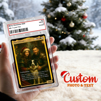 Custom Fantasy Couple Card – Personalized Magic Trading Card Gift for Christmas 2025 - namenecklace