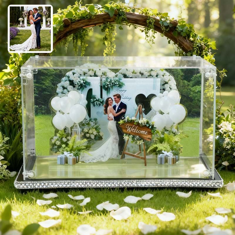 Custom Forest Wedding Theme Acrylic Stand DIY Forest Micro Landscape Stand Personalized Forest Wedding Display