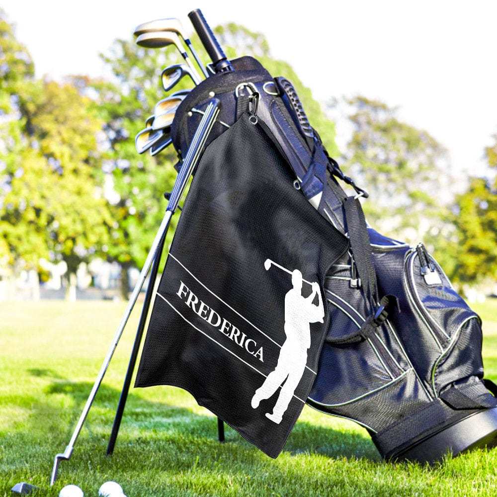 Printed Golf Towel Custom Golf Towel Sports Towel Gifts for Golf Lovers - GiftLab
