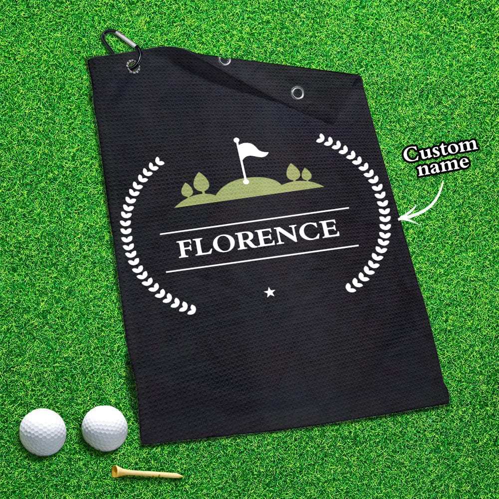Printed Golf Towel Custom Golf Towel Sports Towel Gifts for Golf Lovers - GiftLab