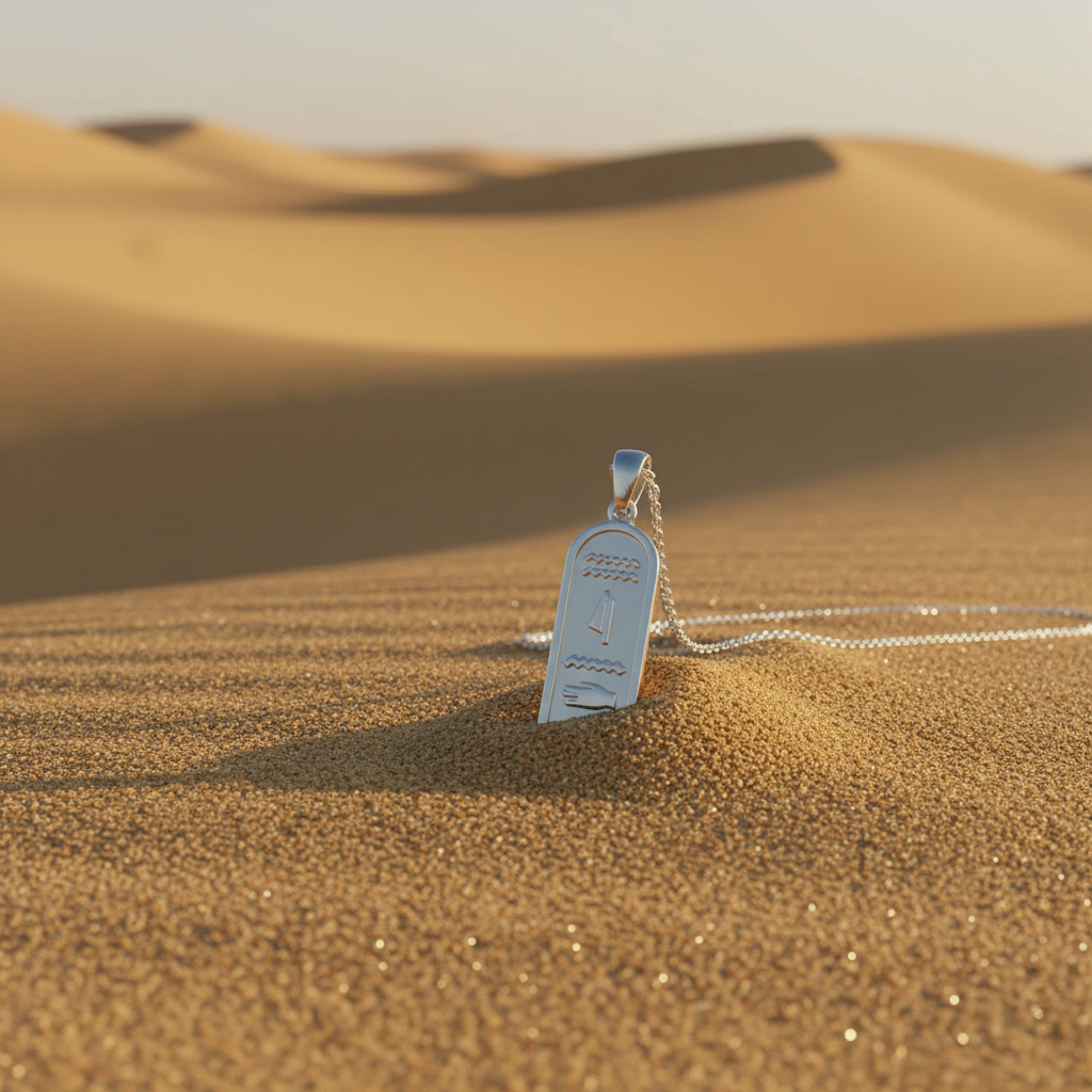 Personalized Egyptian Hieroglyphs Cartouche Necklace Custom Ancient Name Jewelry Gift for Her