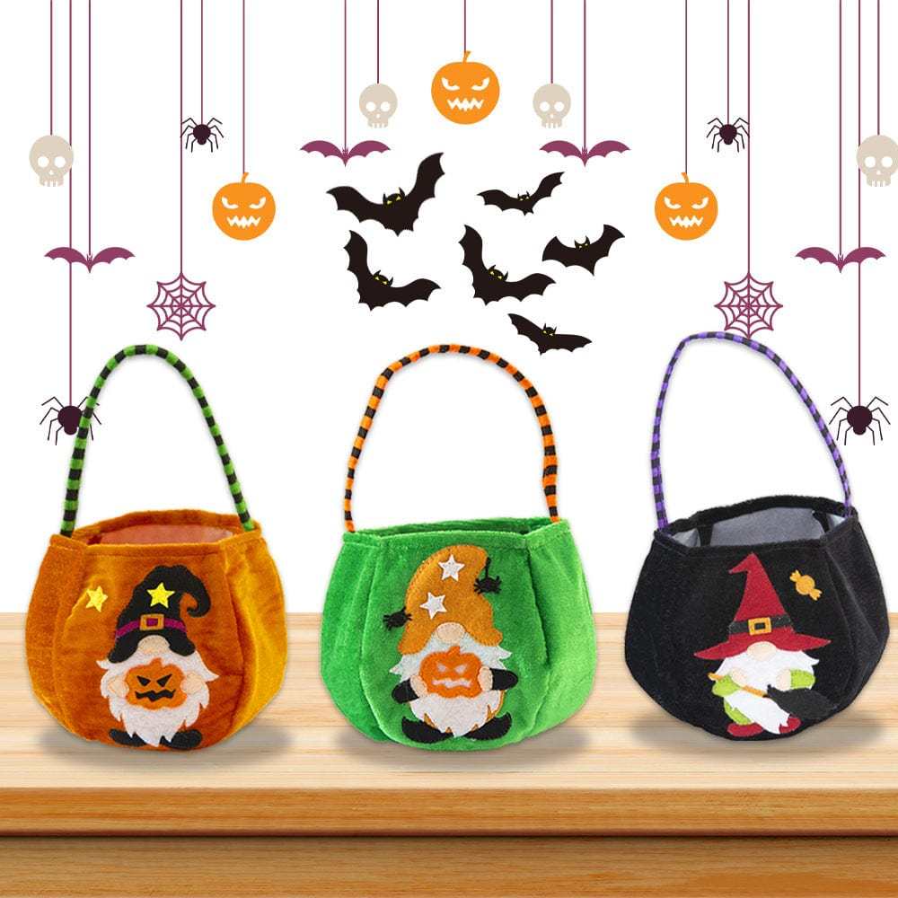 Halloween Trick or Treat Bags Halloween Candy Basket Gift for Halloween Party Supplies - Giftlab