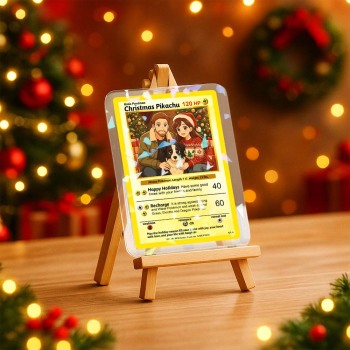 Personalized Couple Trading Card – Custom Photo Fantasy Gift for Christmas or Anniversary - namenecklace