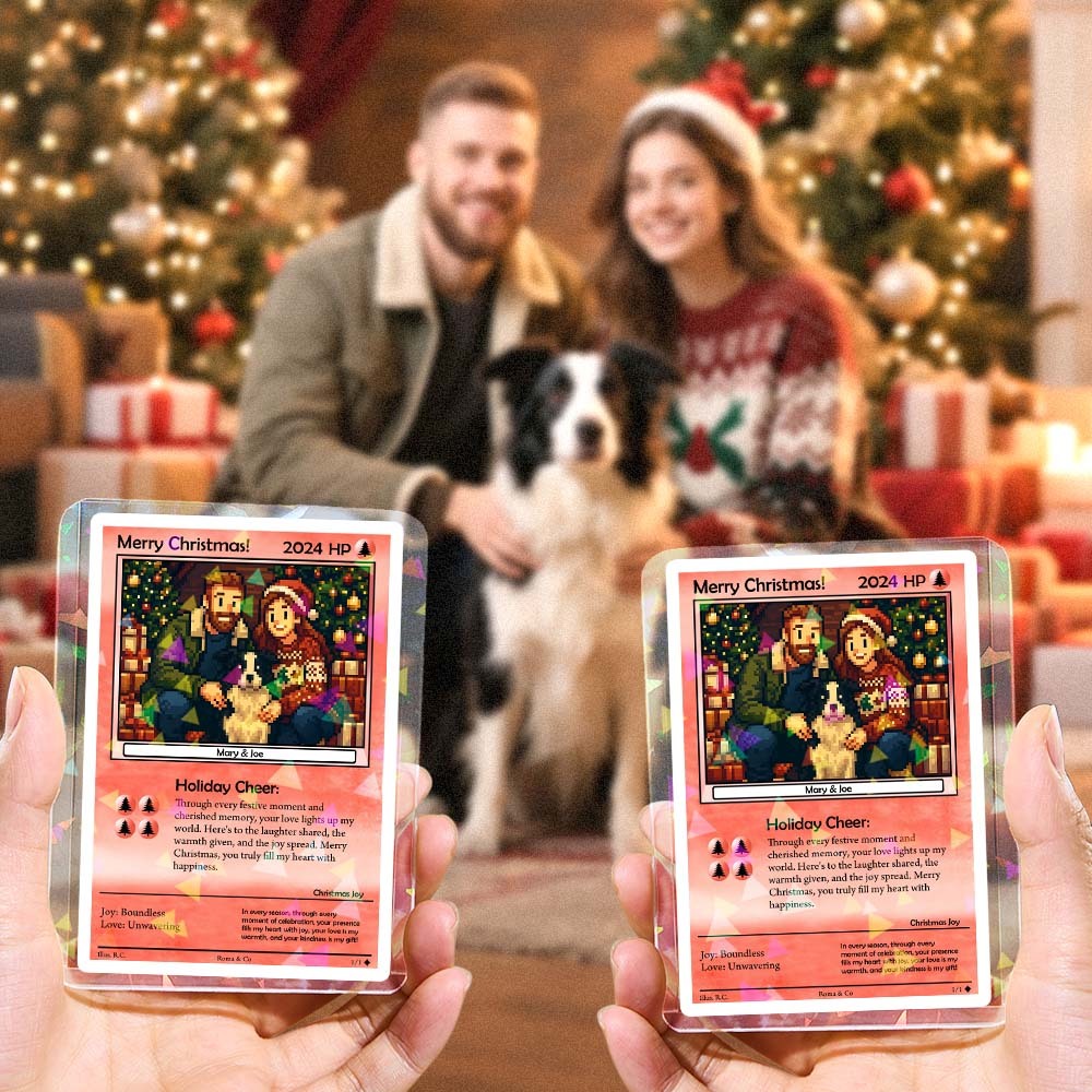 Custom Fantasy Couple Card – Personalized Magic Trading Card Gift for Christmas 2025 - namenecklace