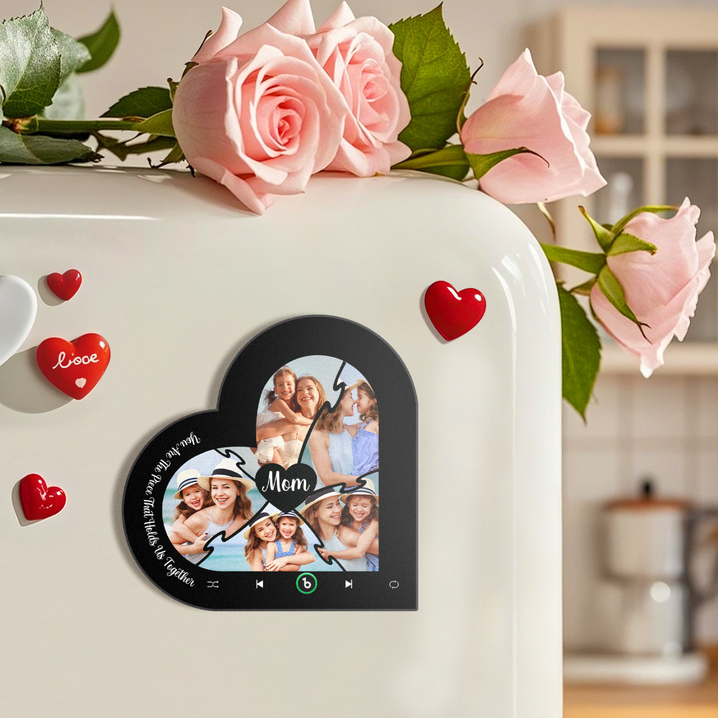 Custom Music Fridge Magnet You Are The Piece That Holds Us Together Mother's Day Gifts Gift for Mom