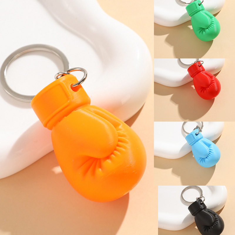 3D Printed Boxing Glove Keychain Mini 3D Printed Boxing Glove Keychain Combat Sports Keyring Gift for Boxers