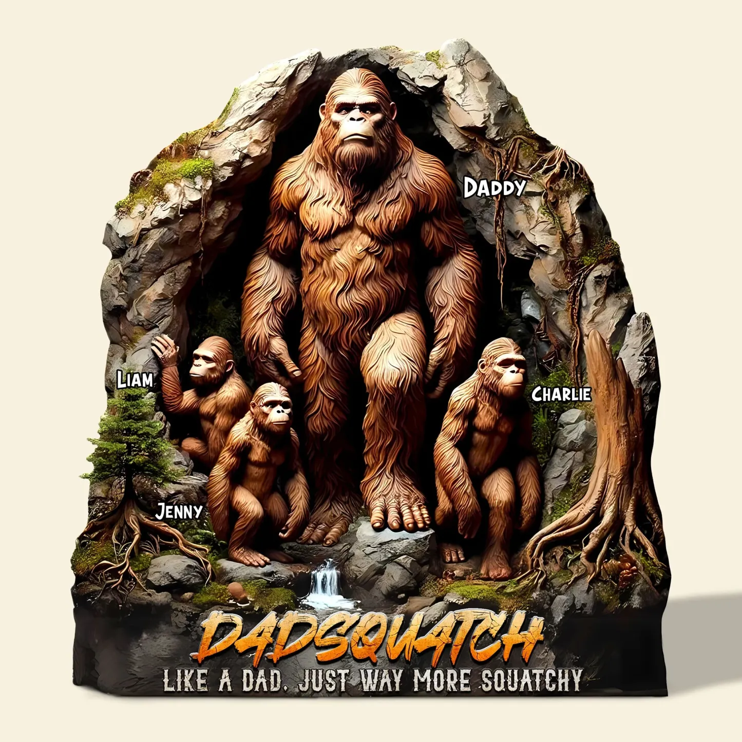 Personalized Gifts For Dad Plaque Father's Day Dadsquatch