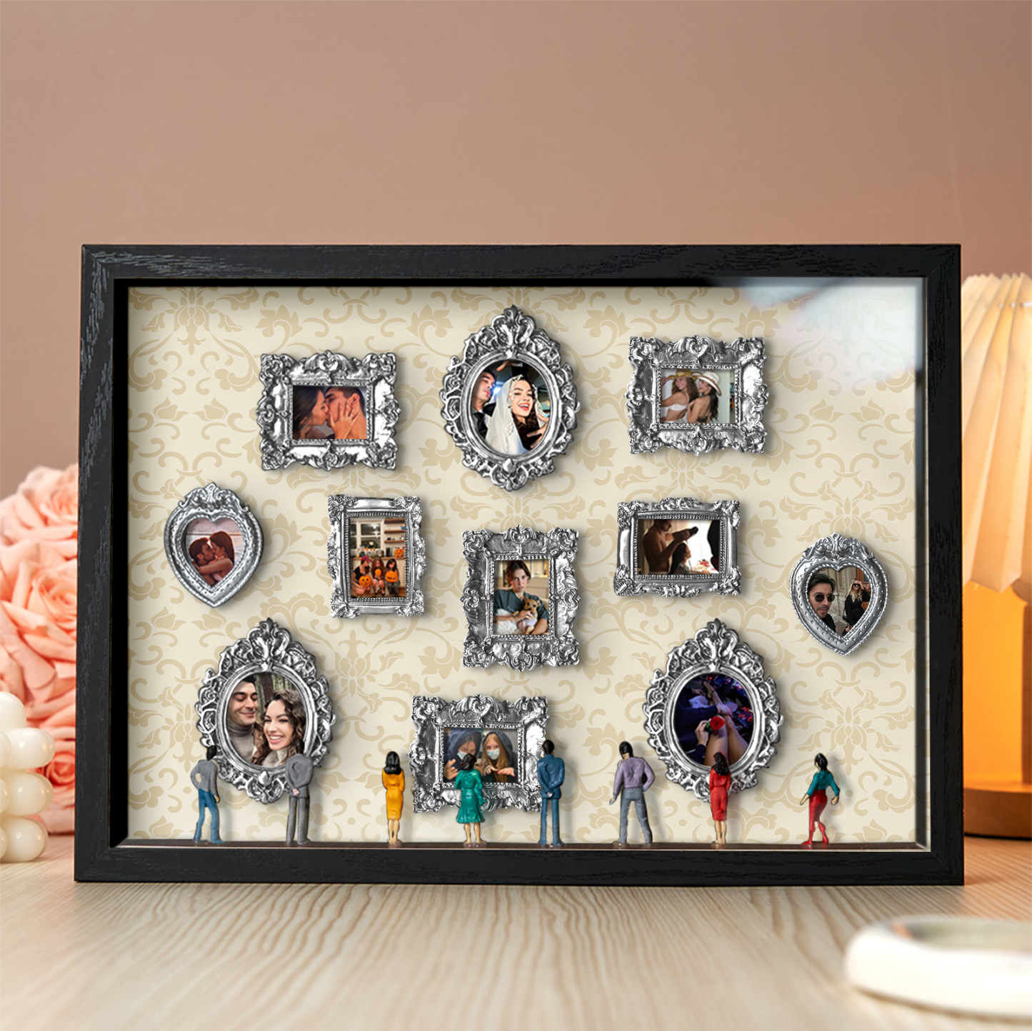 Museum of Us Frame Personalized Couples Gift for Her Cute Miniature Museum Gifts Meaningful Gift Valentine's Day Anniversary Gift - namenecklace