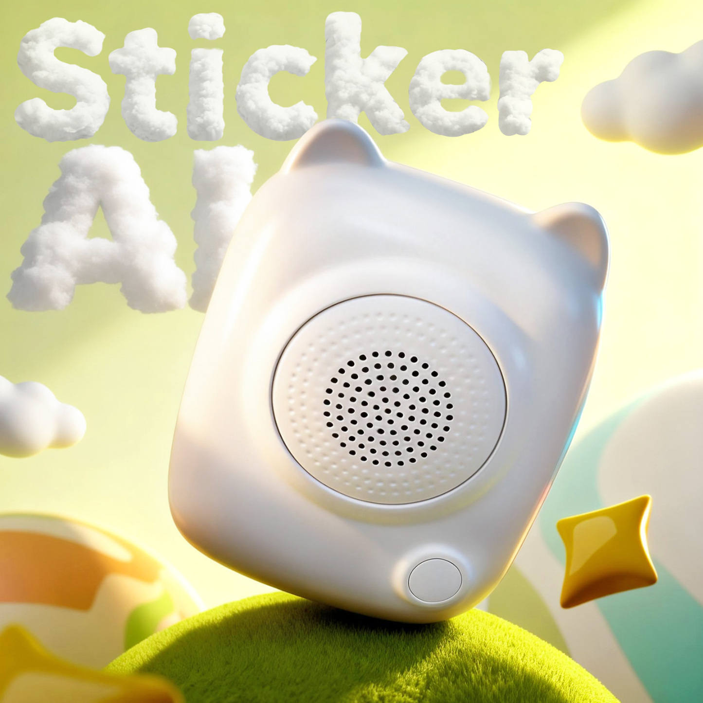 AI Sticker Voice-Activated Instant Drawing Toy – Speak & Create No Screen Custom Stickers for Kids