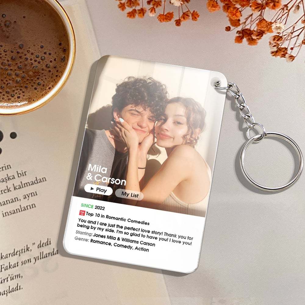Gift For Friend Custom Love Movie Poster Plaque/Keychain for Her