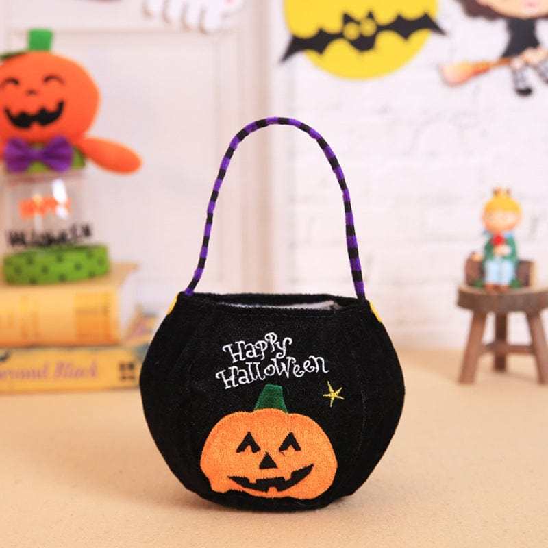 Halloween Trick or Treat Bags Reusable Candy Basket Gifts for Kids Halloween Party - Giftlab