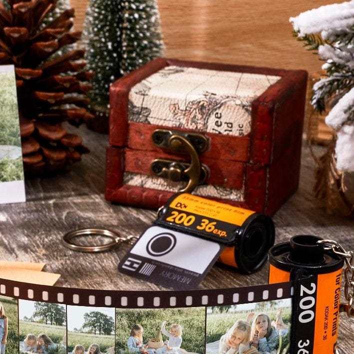 Custom Colorful Camera Roll Keychain Romantic Personalized Gifts, Halloween Gift - Giftlab