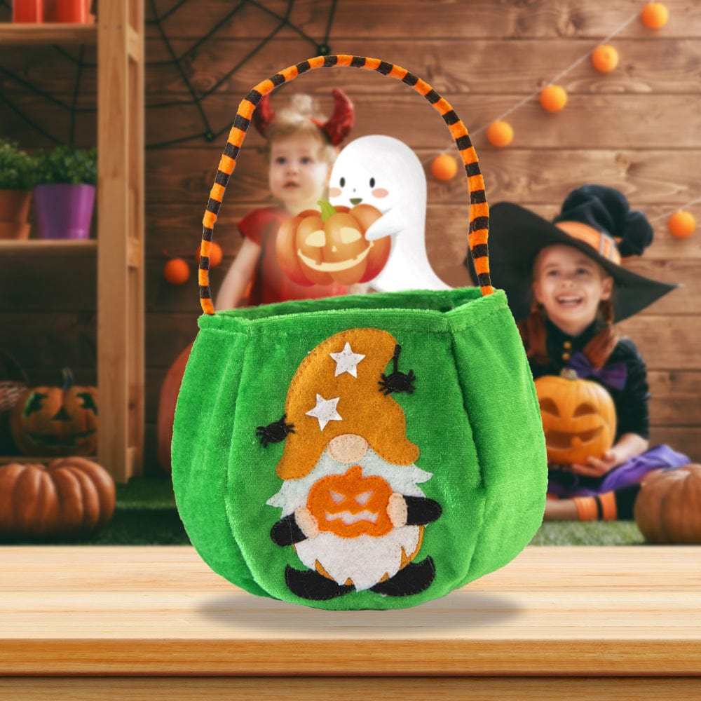 Halloween Trick or Treat Bags Candy Storage Basket Halloween Gifts for Kids 3 Styles - Giftlab
