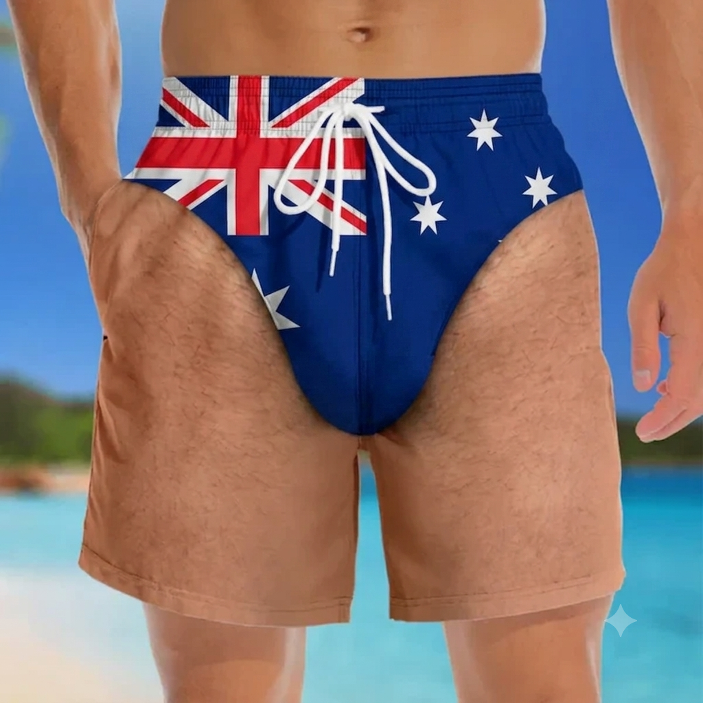 Custom Funny Men Swim Trunks - Personalized Summer Vacation And Travel Gifts For Men - Beach Day Ready - namenecklace