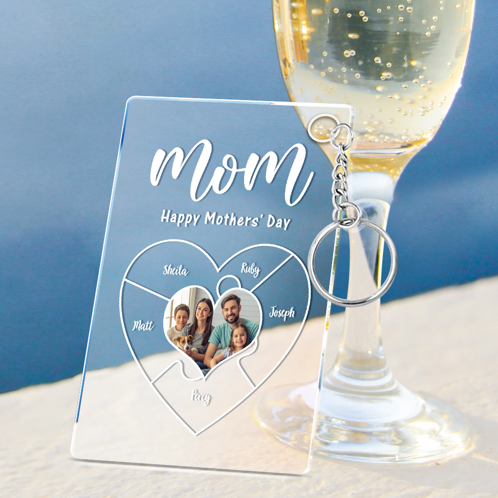 Engraved Name Plaque For Mother??s Day Custom Photo Keychain Best NightLight Gift For Mom