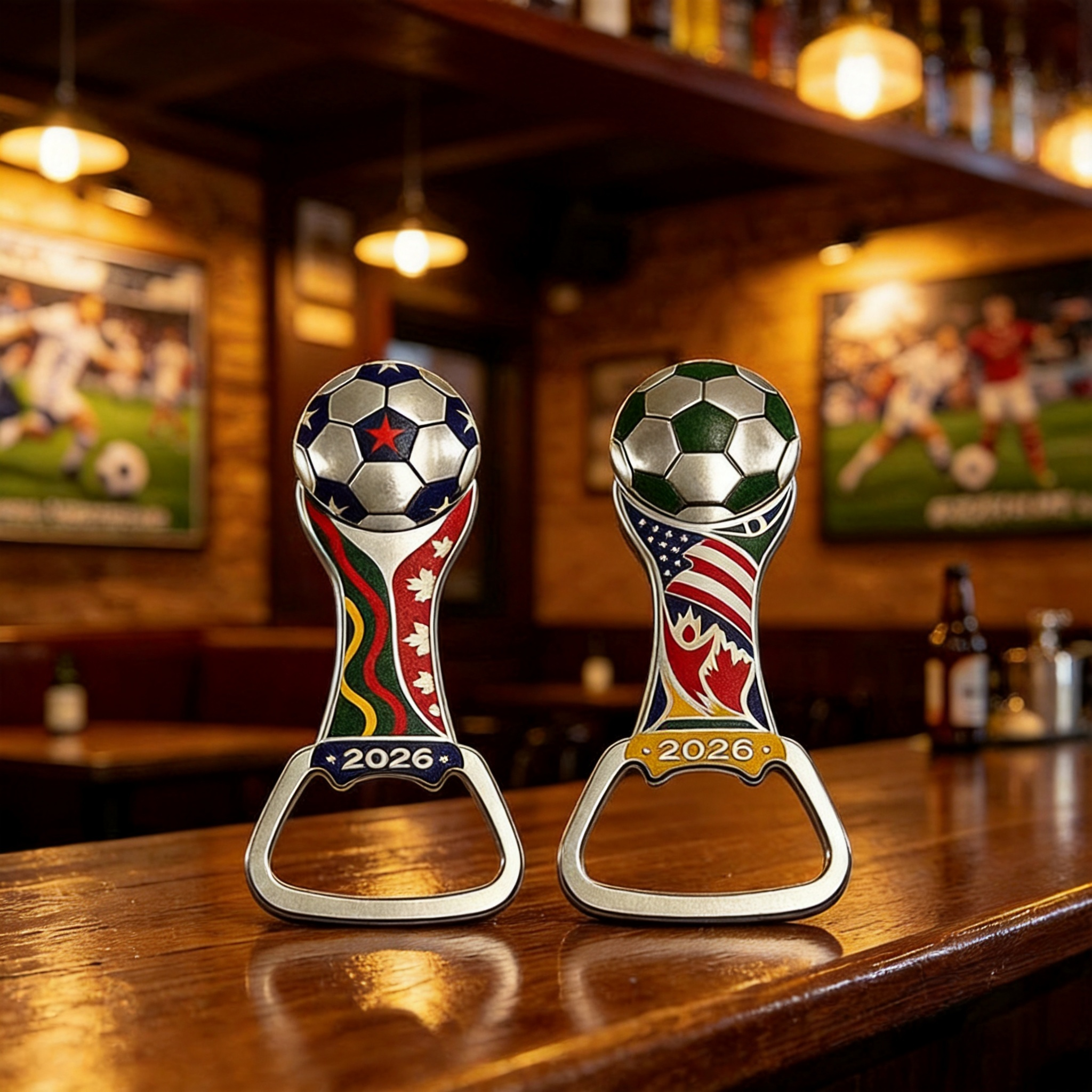 Soccer Championship Beer Opener Heavy Duty Football Shaped Cap Lifter Barware Creative Soccer Tournament Beer Cap Remover Fan Souvenir