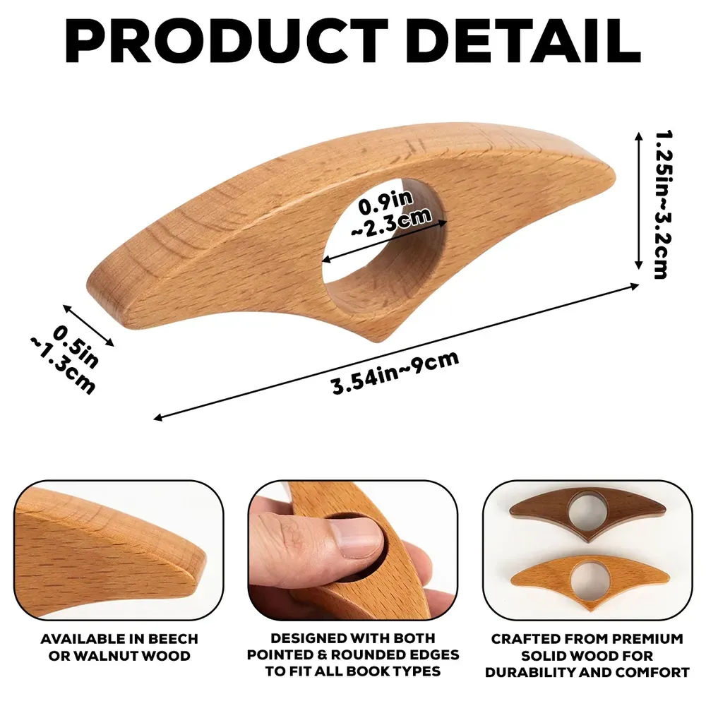 Personalized Book Page Holder for Book Lovers & Custom Name Wooden Reading Accessory Unique Handmade Reading Gift