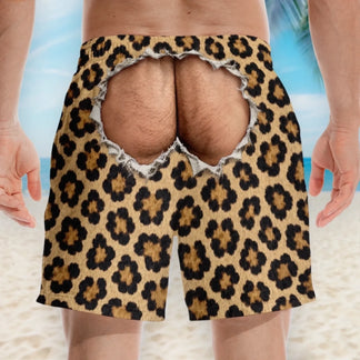 Custom Funny Men Swim Trunks - Personalized Birthday Gifts For He - Crack Me Up Beach Life