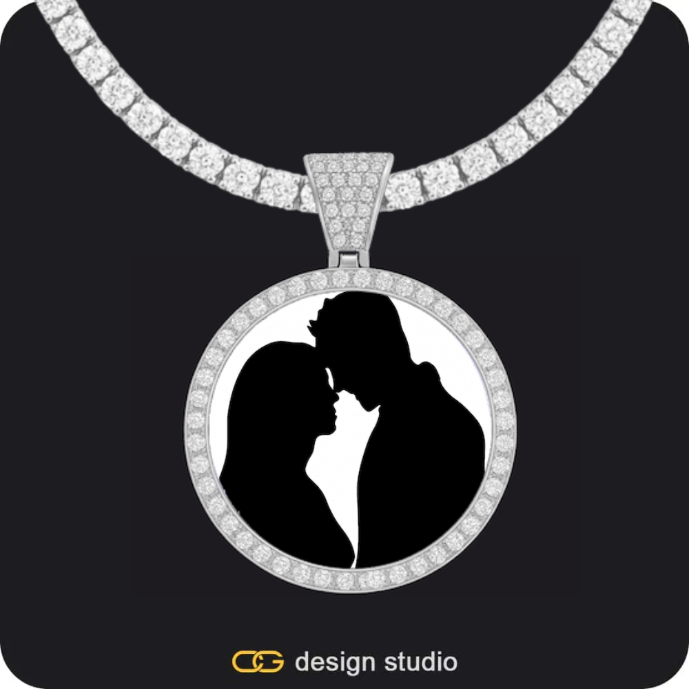 Custom Photo Pendant Necklace Multiple Shapes Personalized Keepsake For Her And Him Gifts