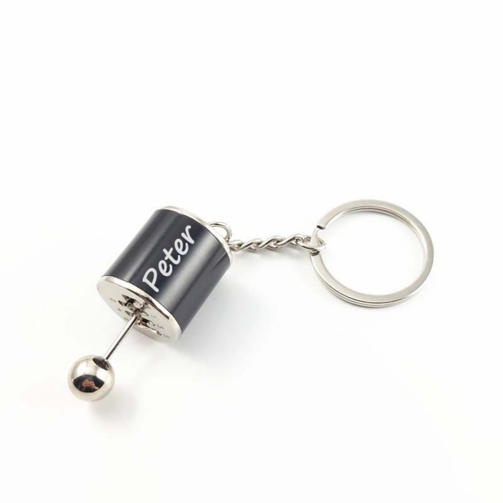 Father's Day Gifts Custom Miniature Shifting Keychain Speed Gear Shift Keychain Personalized Stress Relief Fob Custom Name Miniature Shifting Keychain