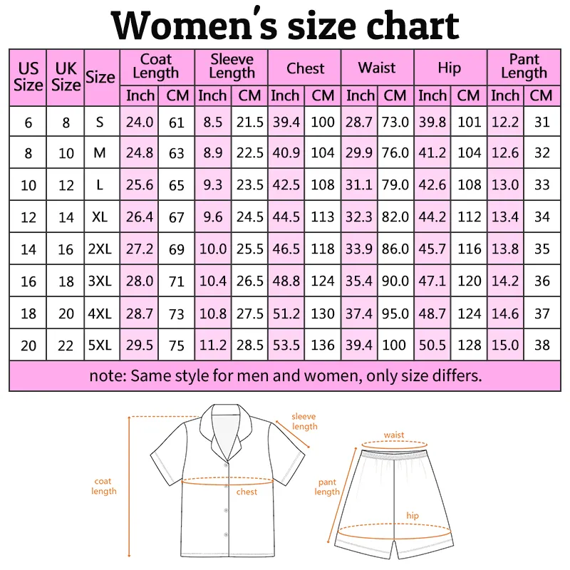 Custom Face Short Sleeve Pajamas Custom Red Heart Photo Pajamas