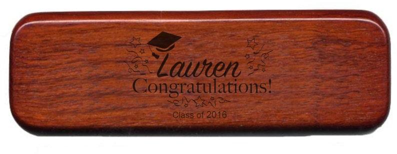 Personalized Graduation Wood Pen Set - Engraved wood pen presentation set, College Grad Pen Set, Engraved graduation gift