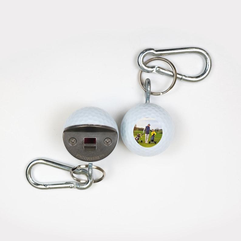 Custom Photo Golf Ball Bottle Opener  Made to Order Golf Gifts  Personalized Photo Golf Gifts
