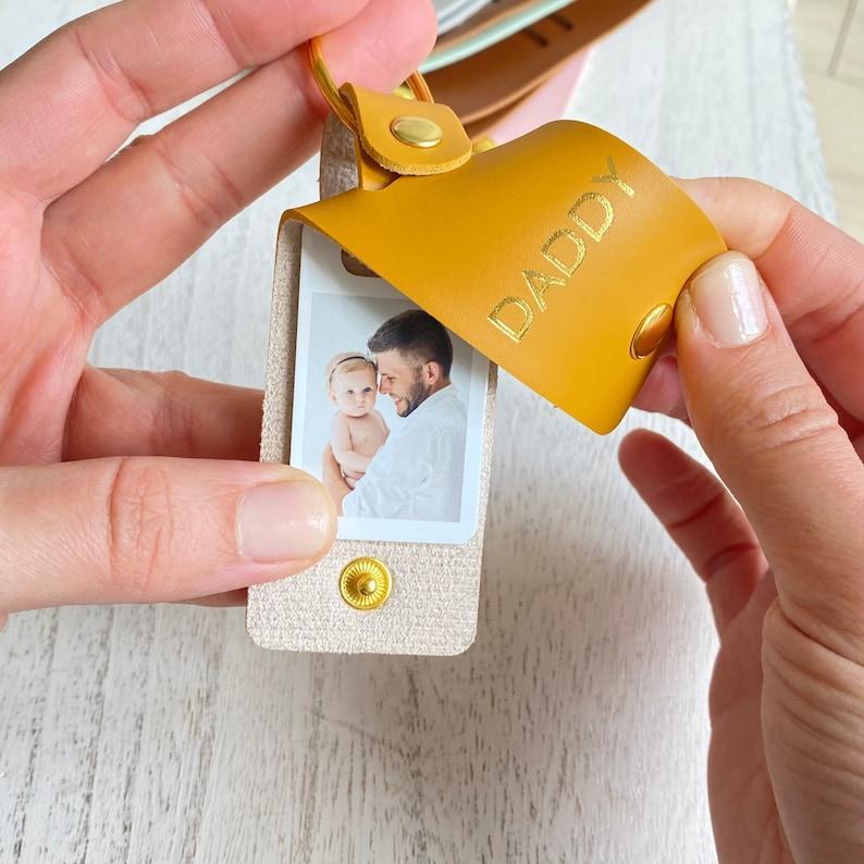 Personalized Mummy Photo Leather Keyring Custom Mom Gift Leather Photo Keyring for Mom Custom Photo Leather Keyring Mother's Day Gifts