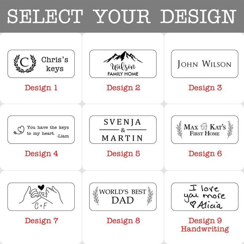 Personalized Walnut Wood Keychain Engraved Keychain Custom Wood Keychain Father's Day Gifts