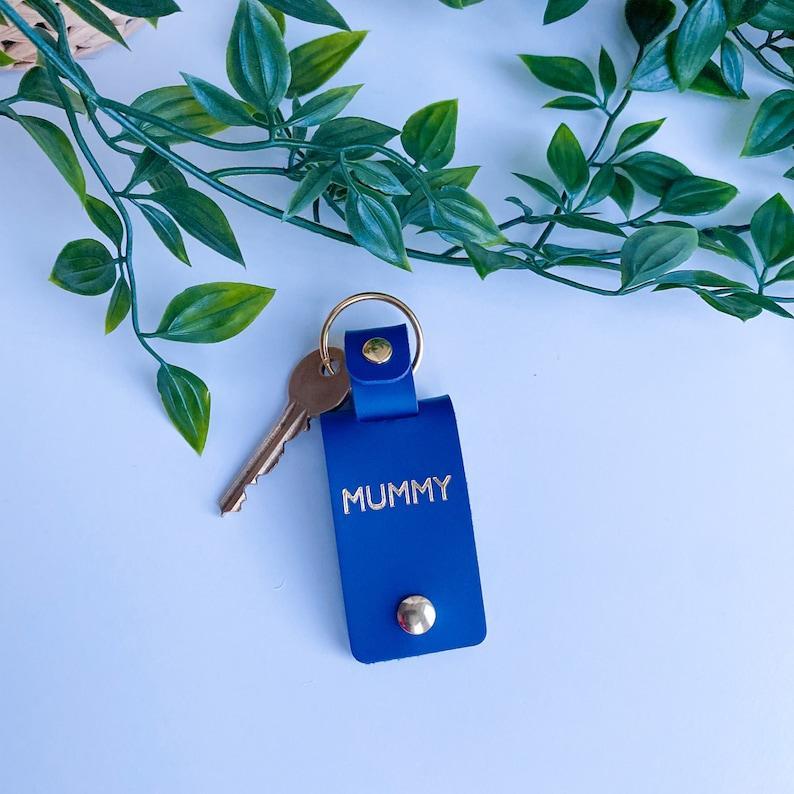 Personalized Mummy Photo Leather Keyring Custom Mom Gift Leather Photo Keyring for Mom Custom Photo Leather Keyring Mother's Day Gifts