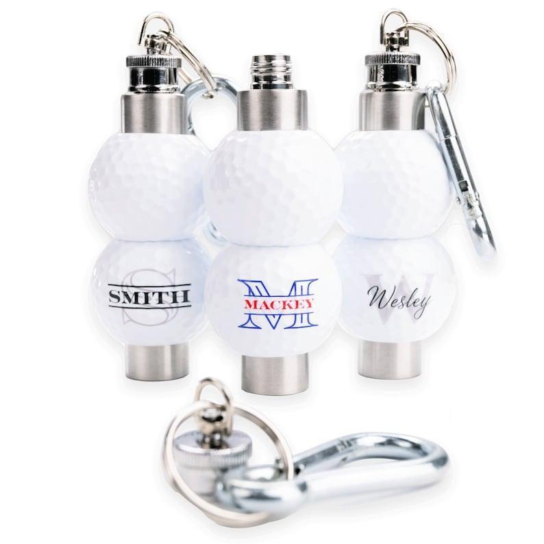 Monogram Golf Flask made from Real Golf Balls, Golf Gifts for Men, Golfing Gifts, Golf Accessories, Gifts for Him Golf Prize