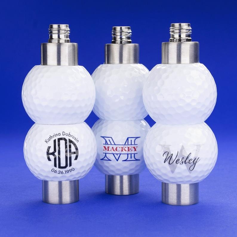 Monogram Golf Flask made from Real Golf Balls, Golf Gifts for Men, Golfing Gifts, Golf Accessories, Gifts for Him Golf Prize