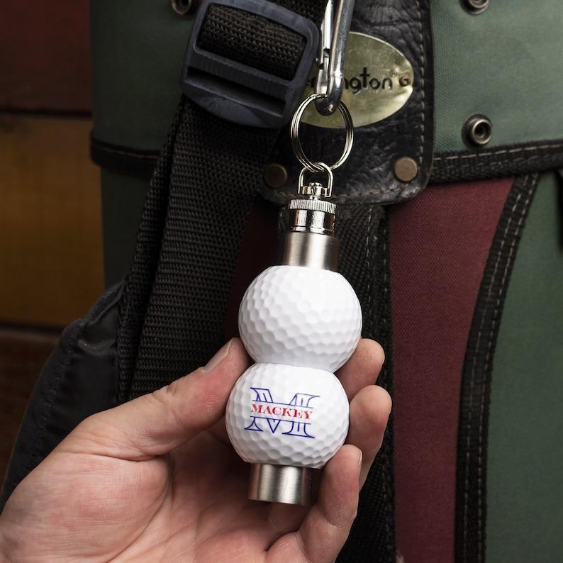 Monogram Golf Flask made from Real Golf Balls, Golf Gifts for Men, Golfing Gifts, Golf Accessories, Gifts for Him Golf Prize