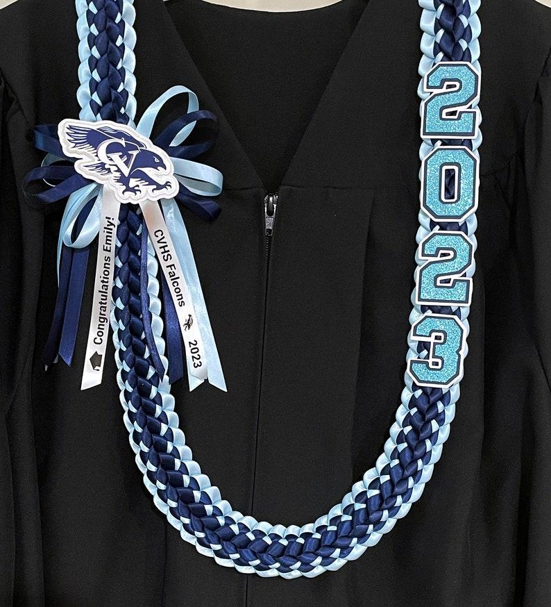 Graduation Lei - customized to any college or high school logo & color