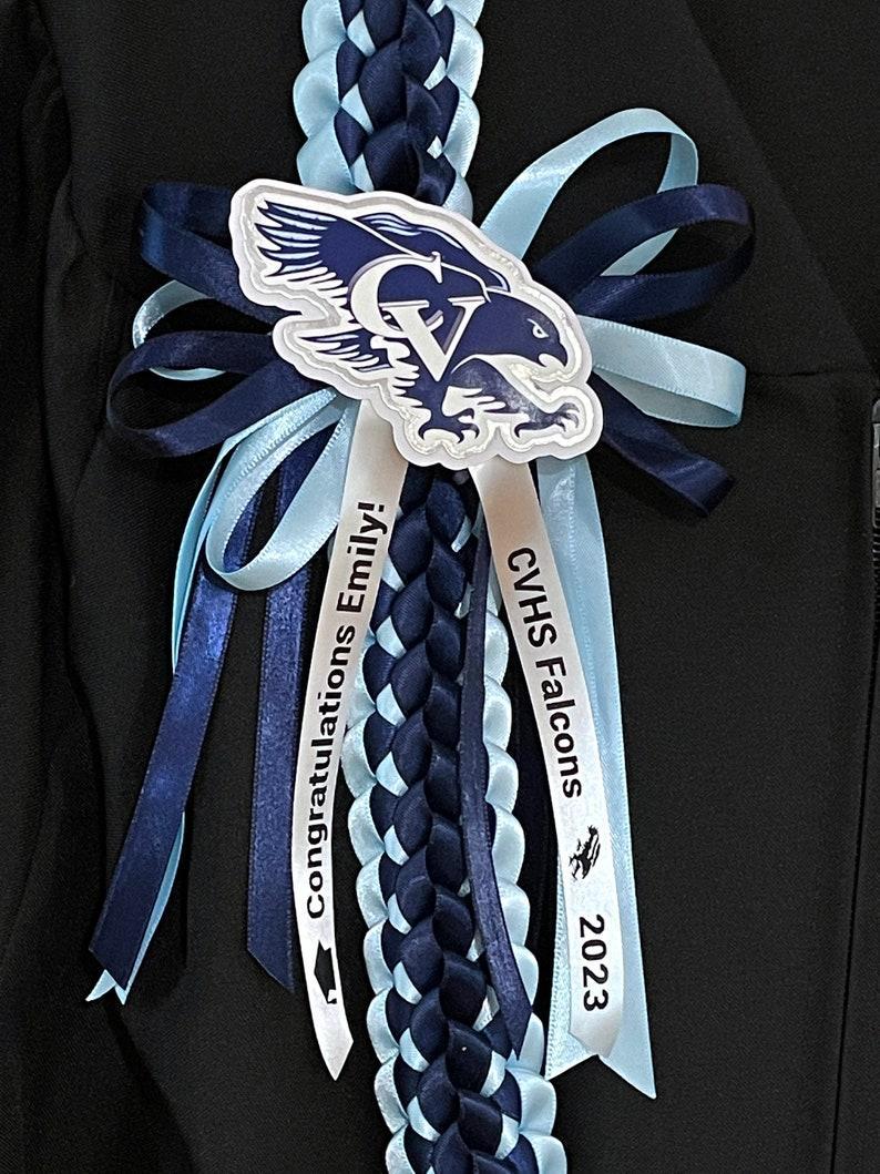 Graduation Lei - customized to any college or high school logo & color