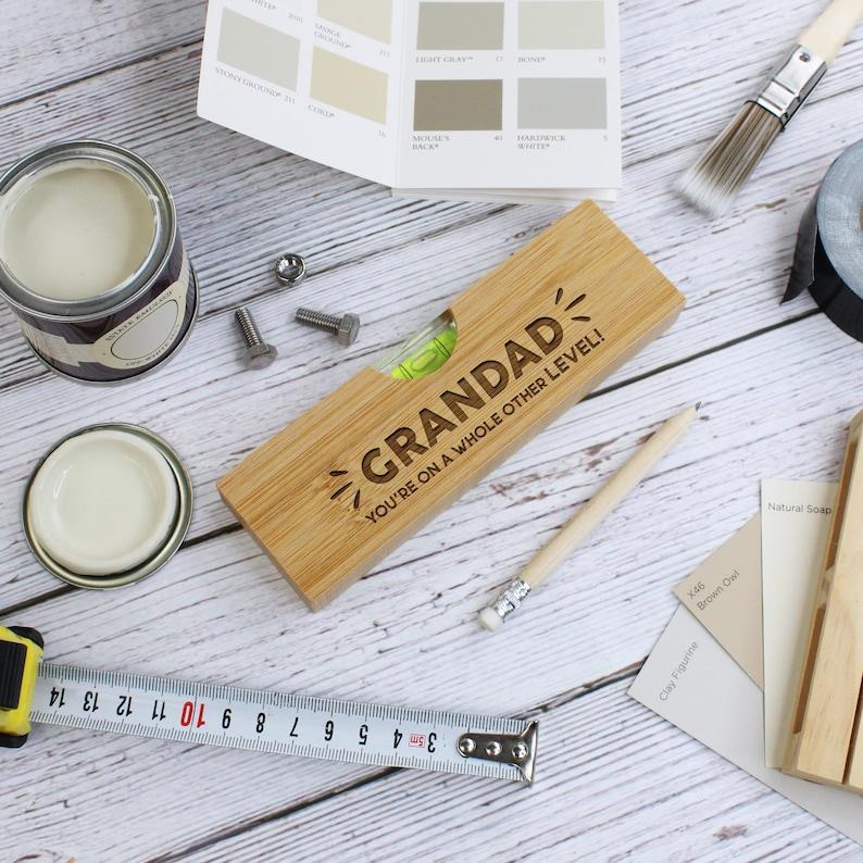 2 in 1 Personalised Wooden Spirit Level Bottle Opener for Dad You're On A Whole Other Level Multi Tool DIY Multitool Father's Day Gifts