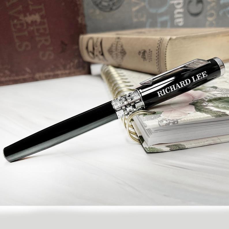 Personalized Executive Pen Groomsmen Gifts, Unique Engraved Gift For Her Gift For Him, Thank You Gift For Dad, Congratulations Gift for Boss