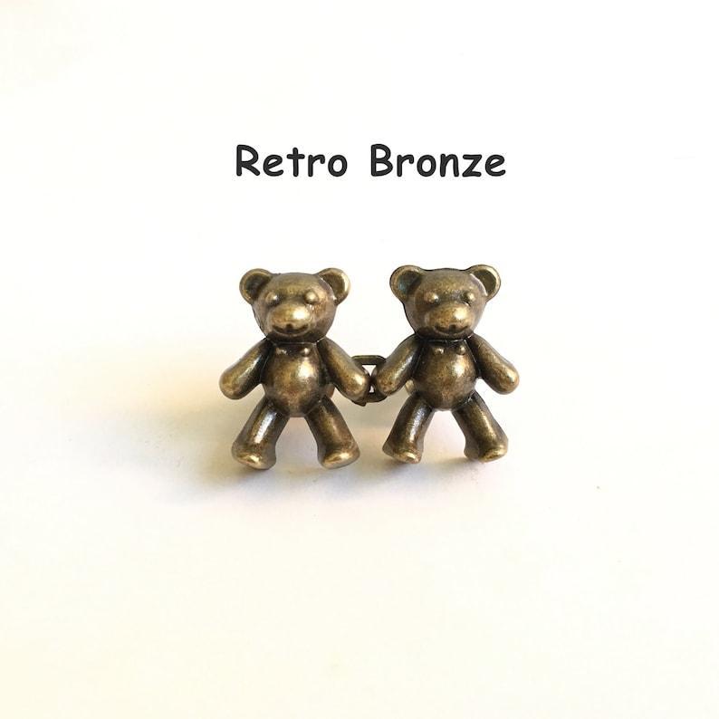 Bear Jeans Button Pins Reduce Pants Waist In Second, No Sew Need, Removable Metal Fastener for Jeans Denim Jacket, Cloth Decor