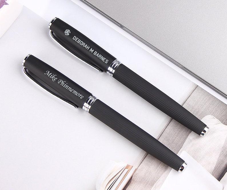 Personalized Engraved Metal Business Pen - Custom Executive Pen, Professional Gift for Graduation, Corporate GiftMake a lasting impression with this sleek and sophisticated personalized engraved metal business pen. Crafted with a premium metal finish, thi