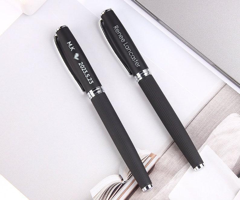 Personalized Engraved Metal Business Pen - Custom Executive Pen, Professional Gift for Graduation, Corporate GiftMake a lasting impression with this sleek and sophisticated personalized engraved metal business pen. Crafted with a premium metal finish, thi