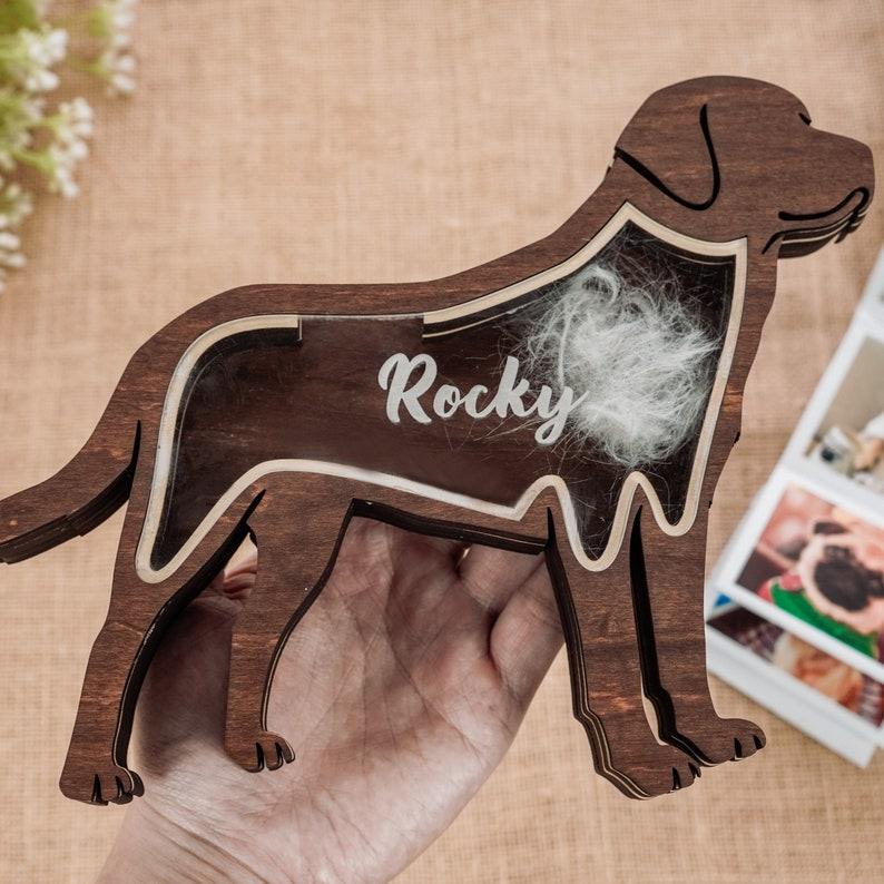 Pet Memorial Gift Personalised Hair Memorial Box, Wooden Pet Fur Urn Keepsake, Pet Loss Gift, Dog Teeth Hair Memorial, Cat Keepsake Gift