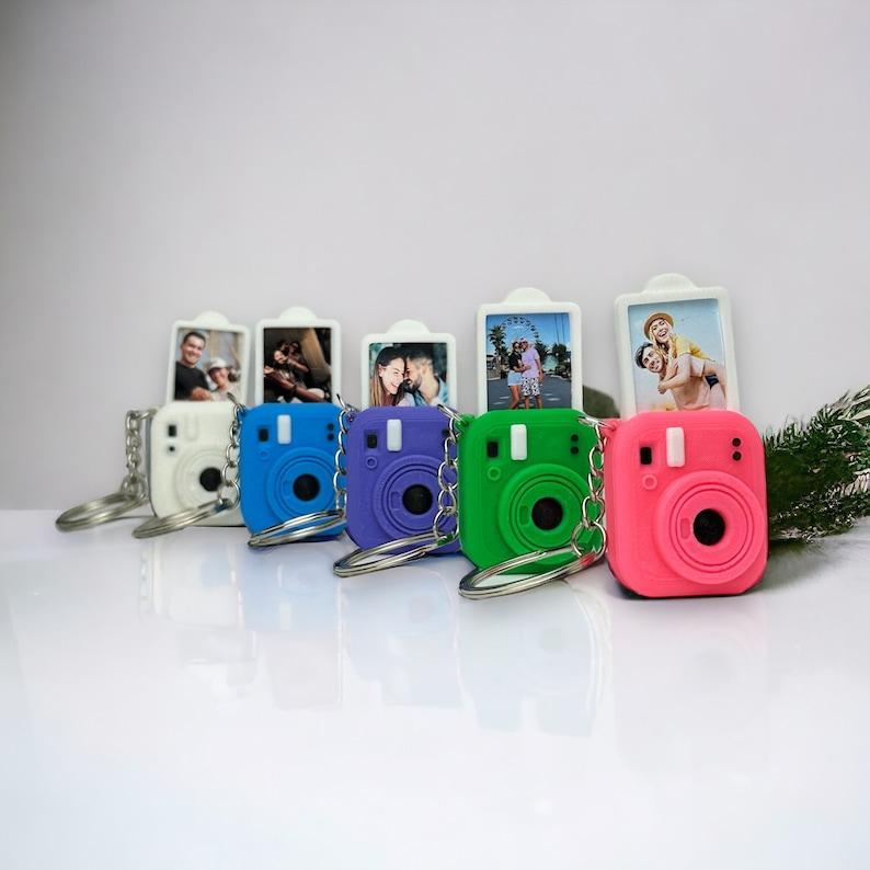 Custom Mini Camera Keychain Personalized Photo Mini Camera Keychain Unique Gift for Photographers Cute Keychain for Memories Gifts for Her