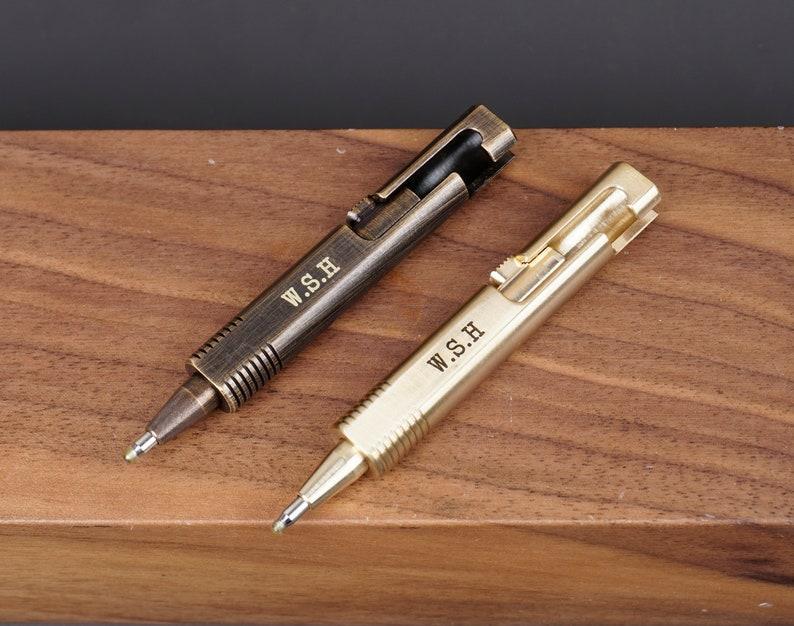Personalized Engraved Mini Brass Pens - Custom Pocket Pen, Unique Gift for Him or Her, Graduation Gift