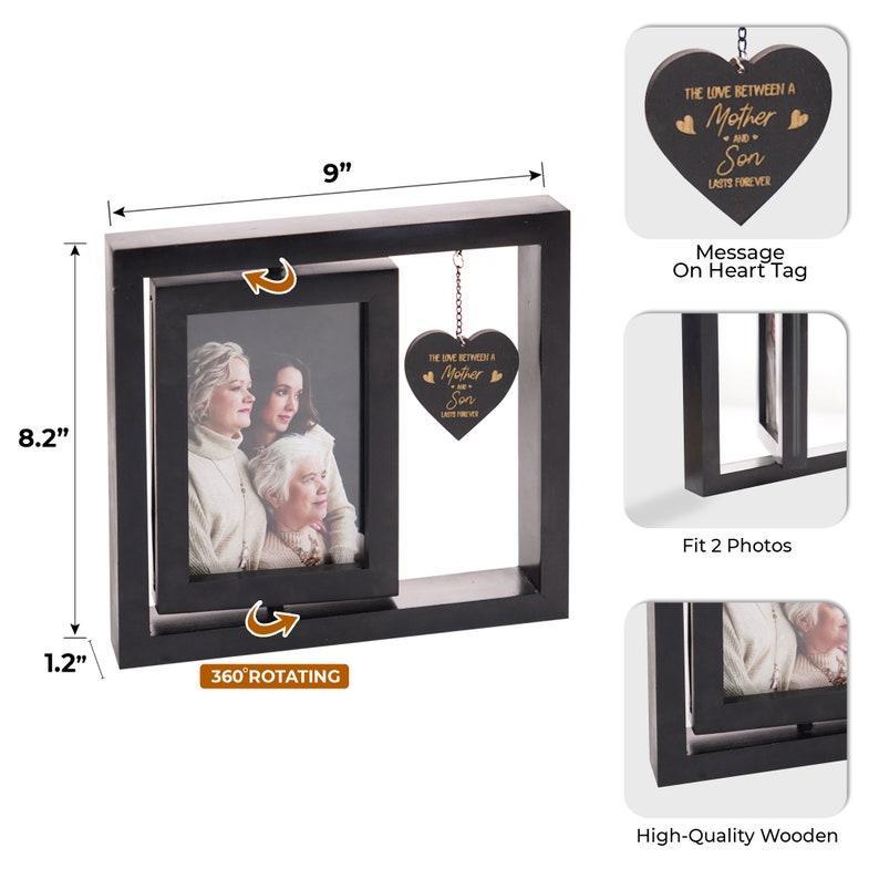 Mom Picture Frame Display Mother Gift From Daughter Gift For Mom Gift for Mother in Law Rotating Photo