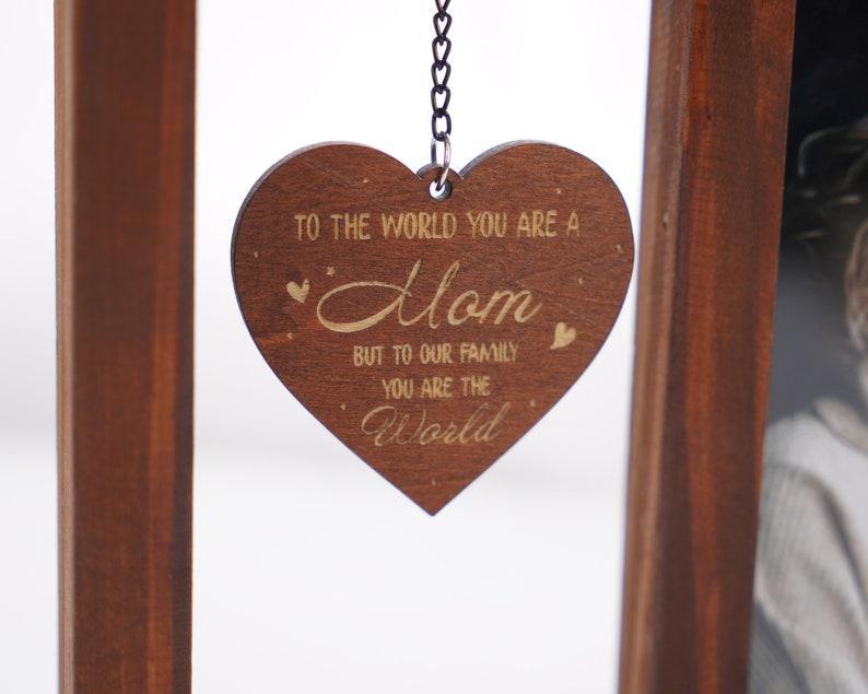Mom Picture Frame Display Mother Gift From Daughter Gift For Mom Gift for Mother in Law Rotating Photo