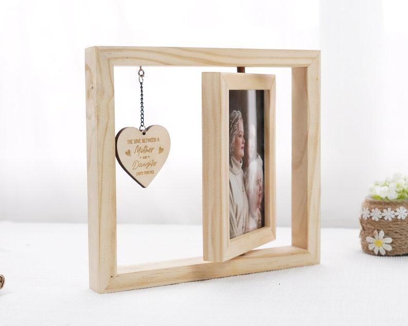 Mom Picture Frame Display Mother Gift From Daughter Gift For Mom Gift for Mother in Law Rotating Photo