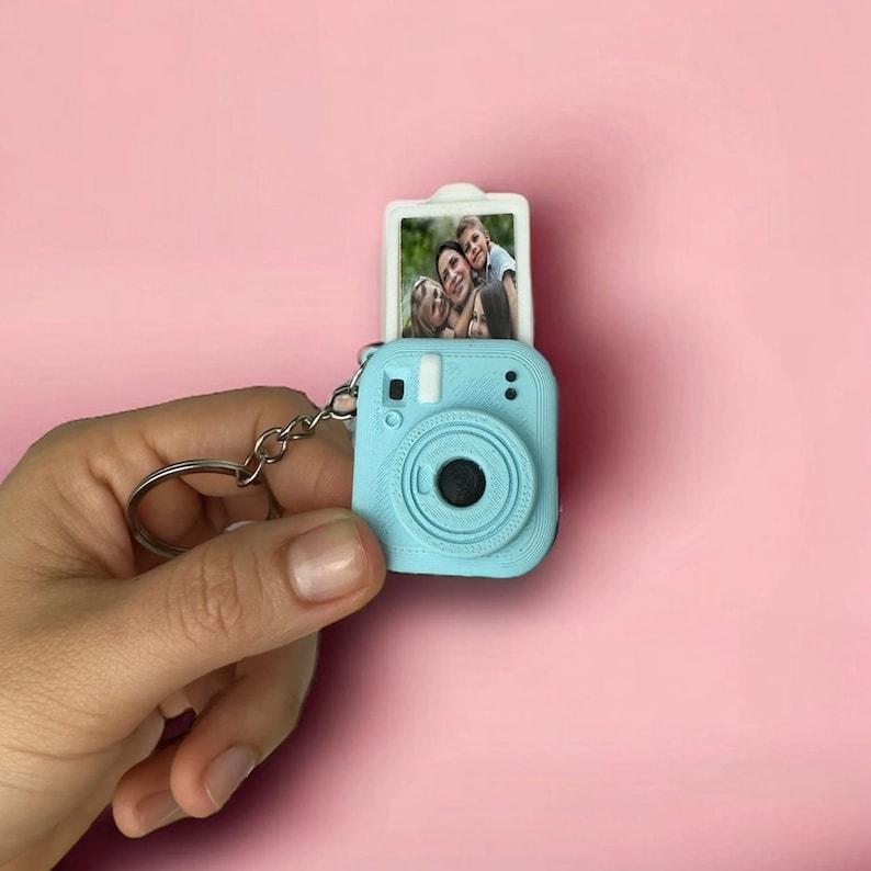Custom Mini Camera Keychain Personalized Photo Mini Camera Keychain Unique Gift for Photographers Cute Keychain for Memories Gifts for Her