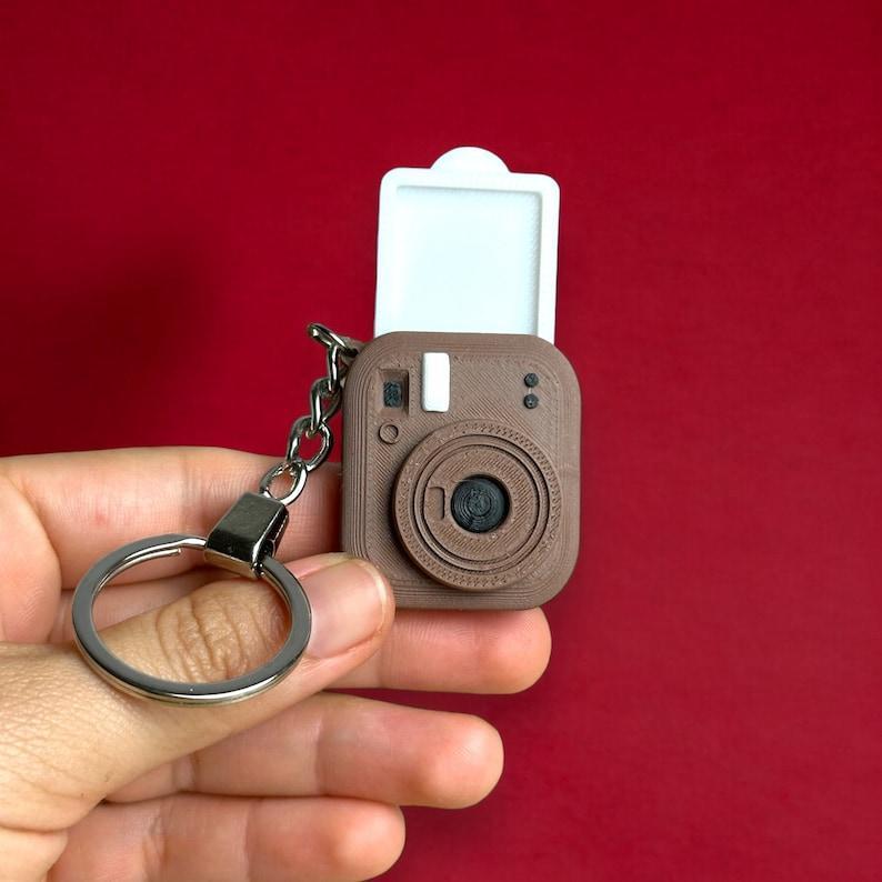Custom Mini Camera Keychain Personalized Photo Mini Camera Keychain Unique Gift for Photographers Cute Keychain for Memories Gifts for Her