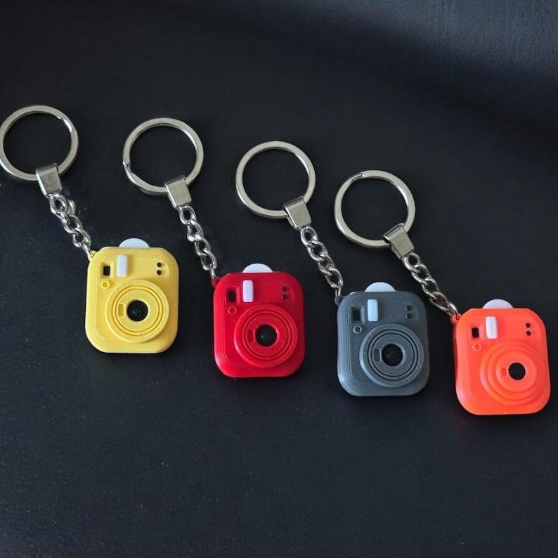 Custom Mini Camera Keychain Personalized Photo Mini Camera Keychain Unique Gift for Photographers Cute Keychain for Memories Gifts for Her